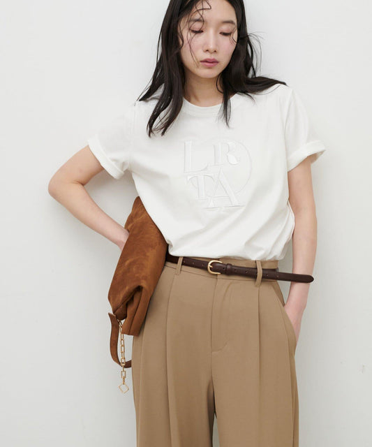 立體LOGO刺繡短袖T恤