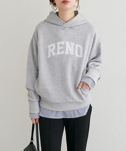 連帽 logo印花 空氣層 套頭上衣