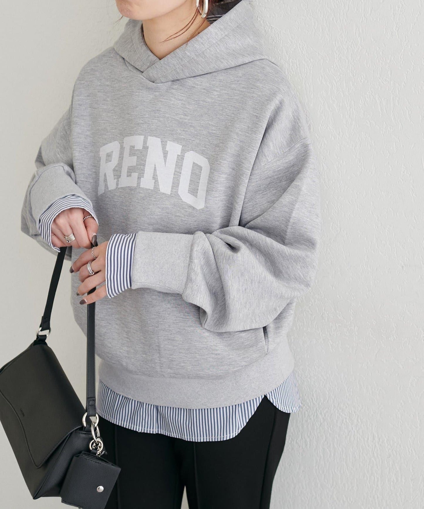 連帽 logo印花 空氣層 套頭上衣