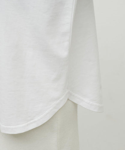 七分袖 2WAY logo設計 T恤