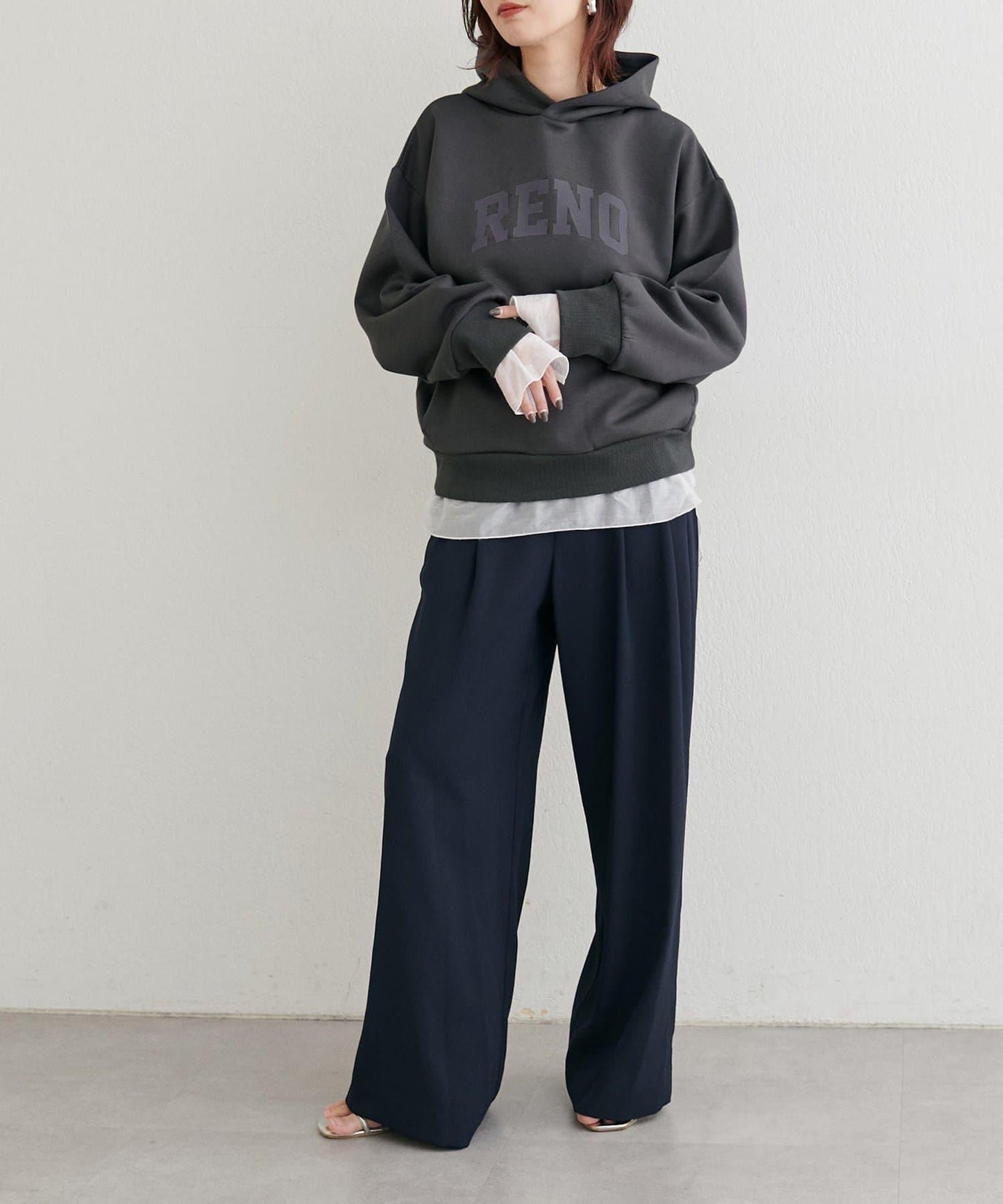 連帽 logo印花 空氣層 套頭上衣