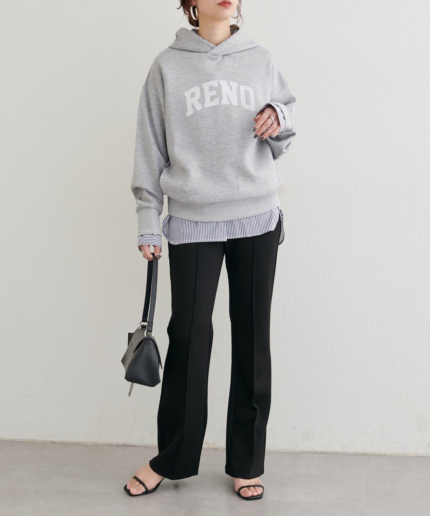 連帽 logo印花 空氣層 套頭上衣