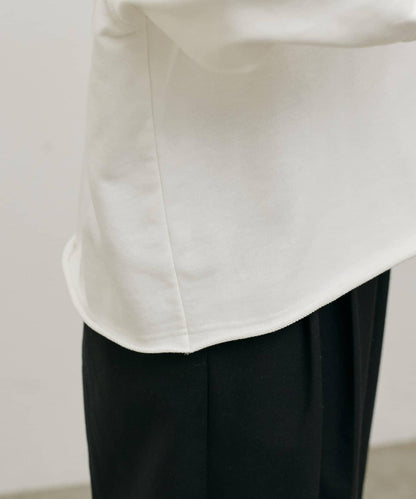 生邊開襟領毛圈套頭衛衣