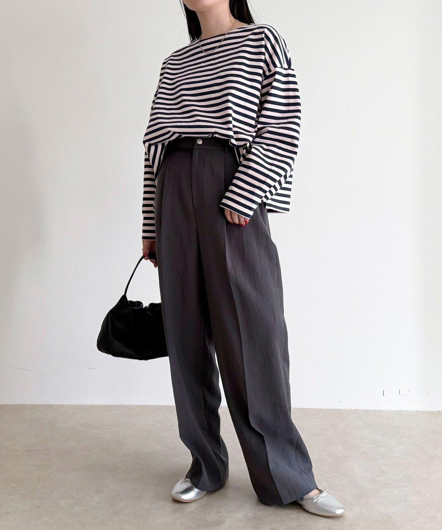 條紋心形貼布套頭上衣