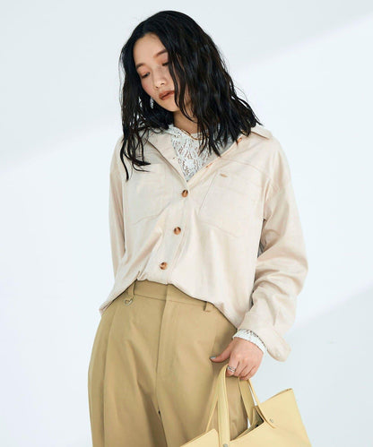 棉質蕾絲連帽上衣