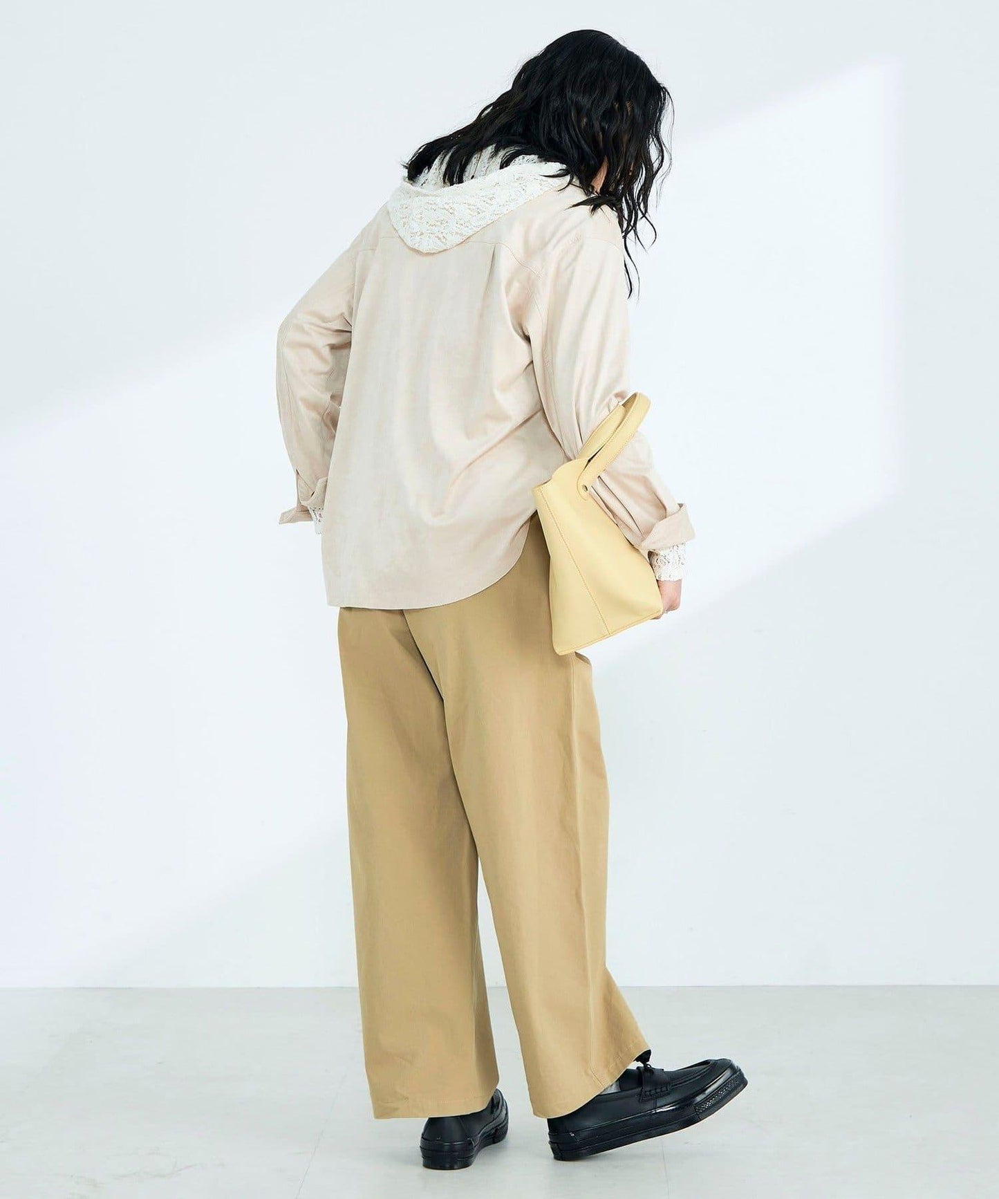 棉質蕾絲連帽上衣