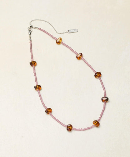 細膩色調串珠項鍊