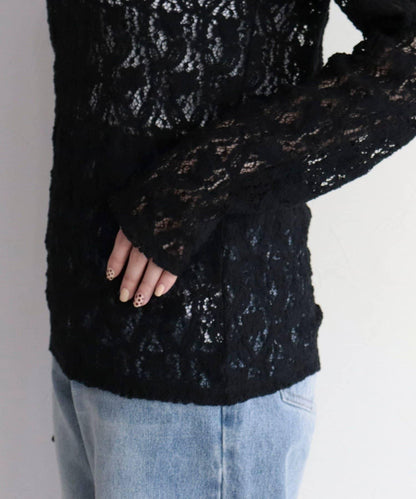 棉質蕾絲連帽上衣