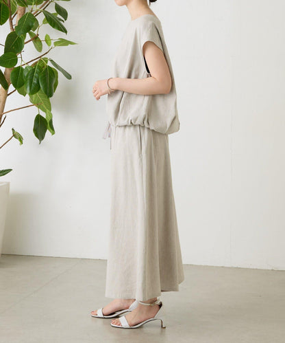 亞麻 裙褲