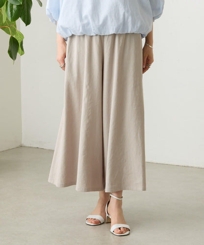 亞麻 裙褲