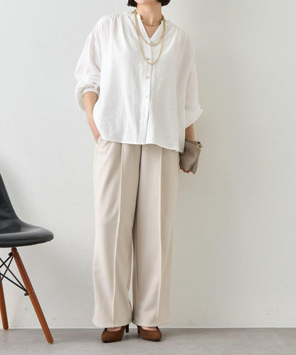 側邊蕾絲拼接 褲子