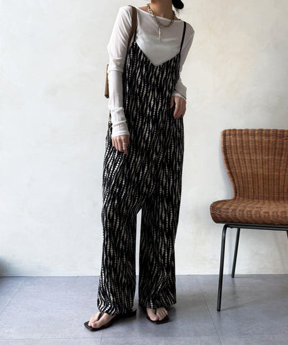 裹身設計 吊帶連體褲（ 可成套）