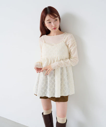 花卉提花中長款上衣