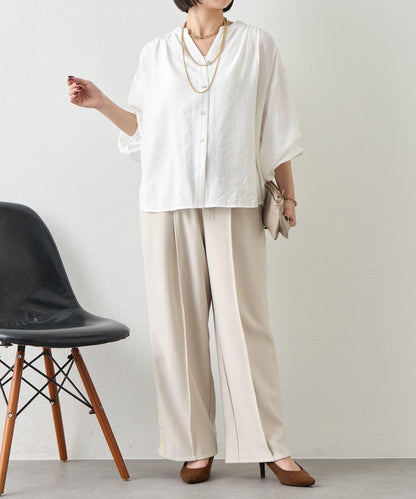 肩部褶皺設計 襯衫 SH款