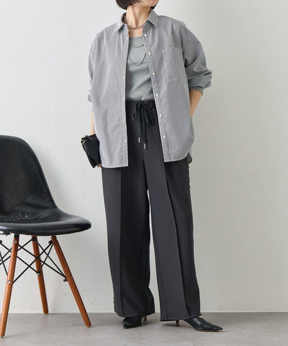 側邊蕾絲拼接 褲子