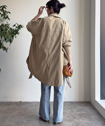 圓形羅紋設計大衣