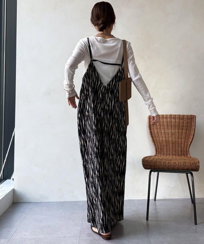 裹身設計 吊帶連體褲（ 可成套）