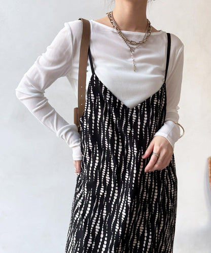 裹身設計 吊帶連體褲（ 可成套）