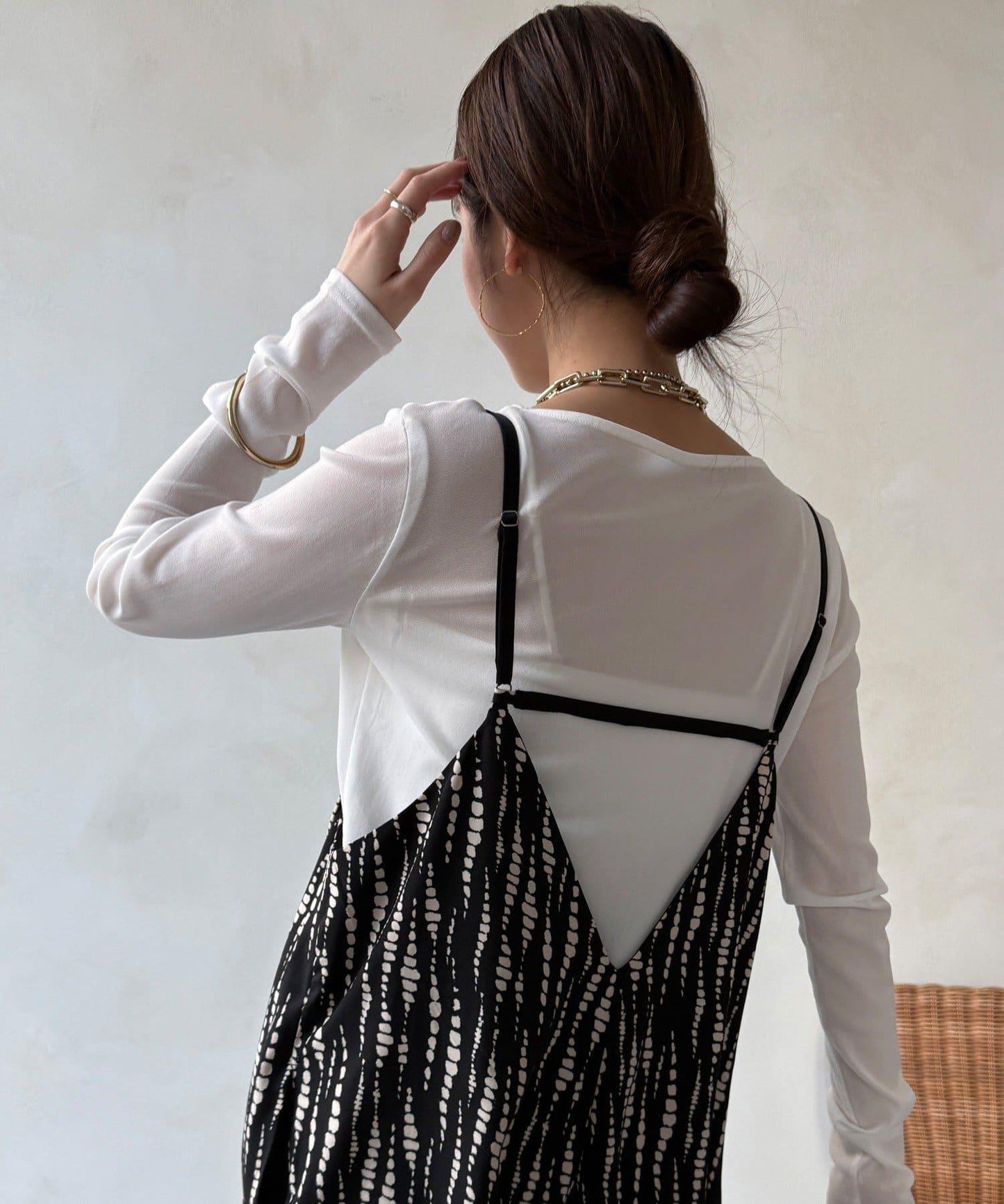 裹身設計 吊帶連體褲（ 可成套）