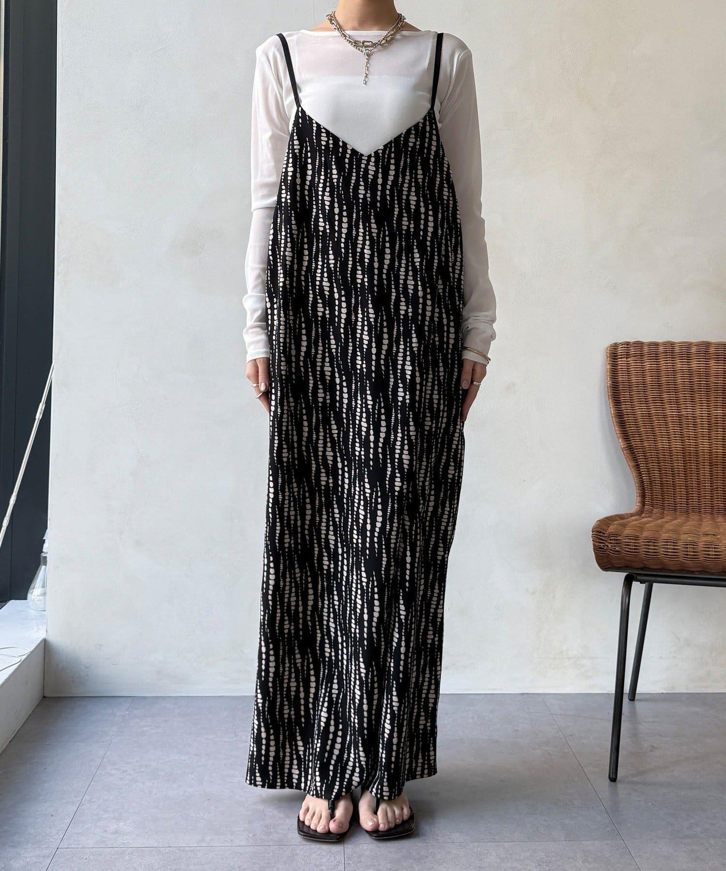 裹身設計 吊帶連體褲（ 可成套）