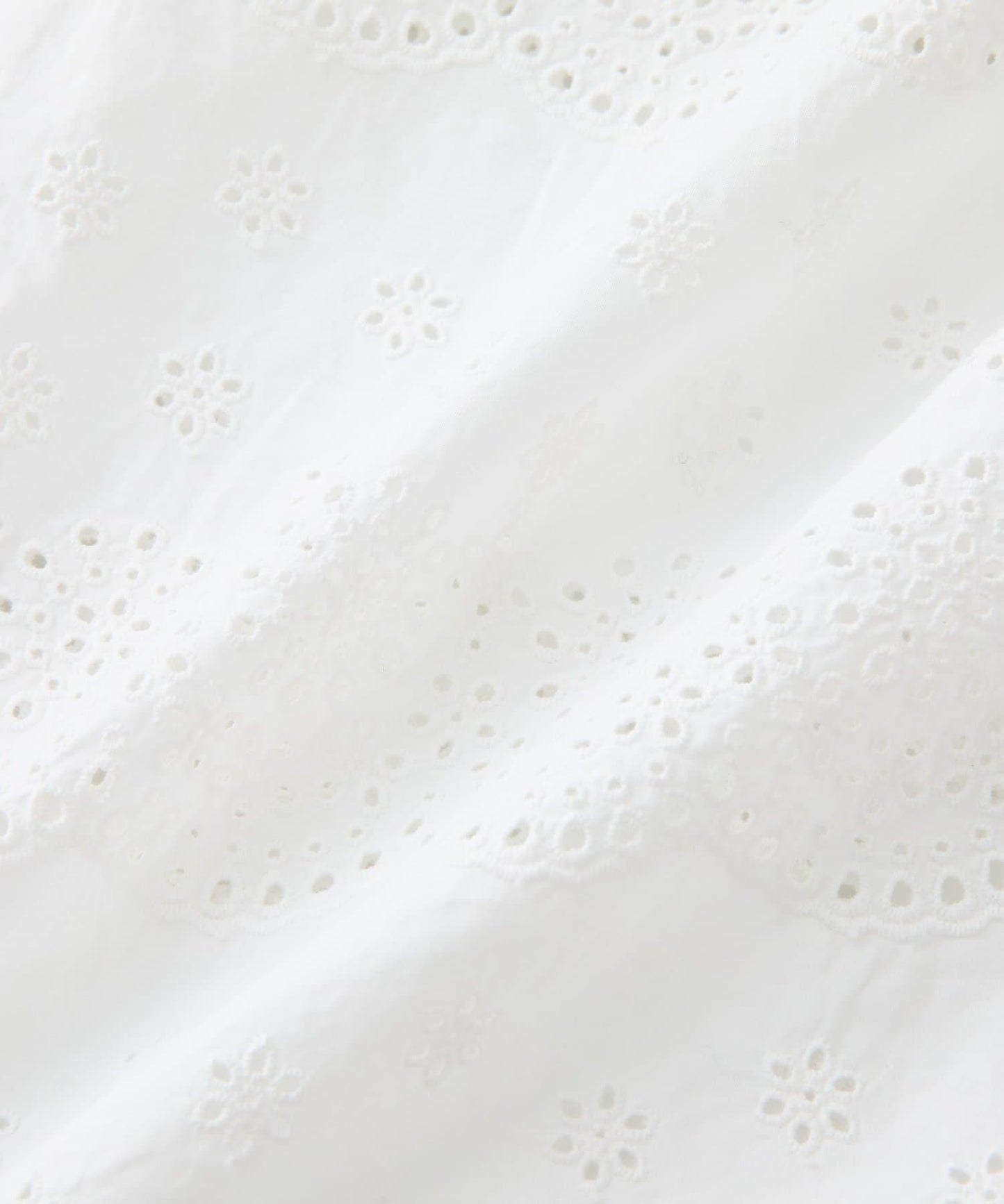 扇貝邊蕾絲單肩上衣