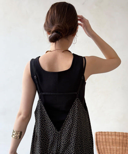 裹身設計 吊帶連體褲（ 可成套）