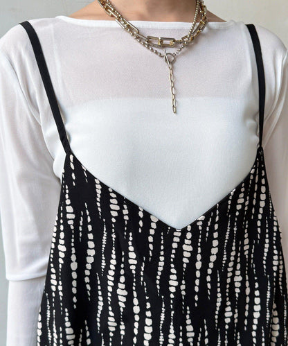 裹身設計 吊帶連體褲（ 可成套）