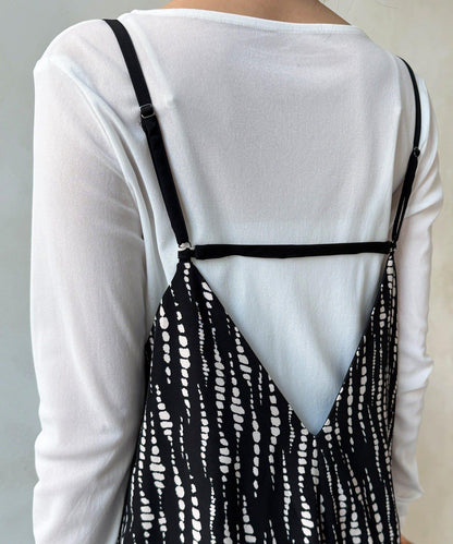 裹身設計 吊帶連體褲（ 可成套）