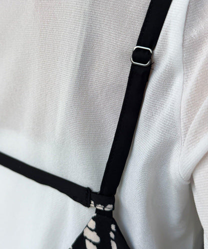 裹身設計 吊帶連體褲（ 可成套）