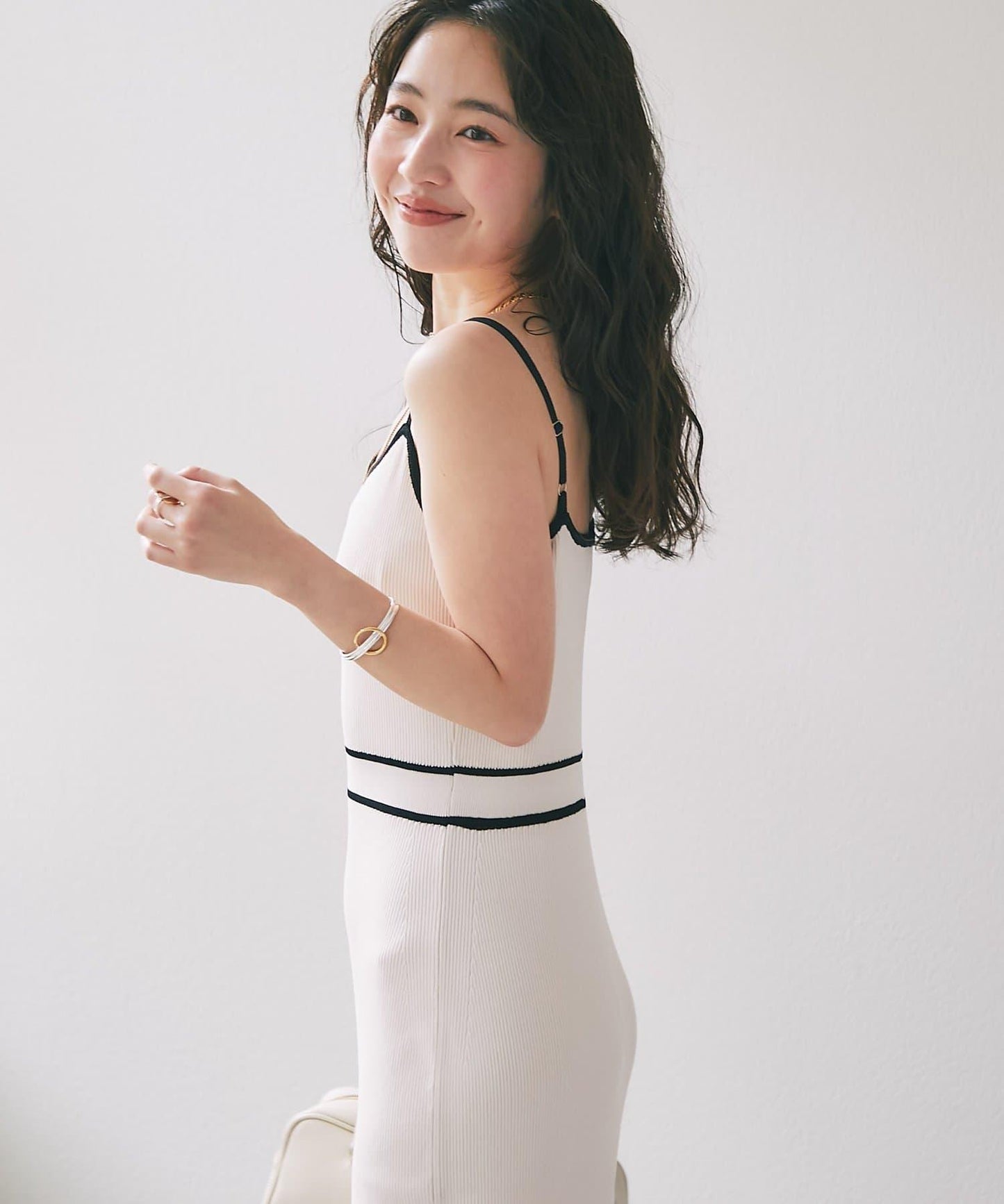 拼色 針織 套裝連衣裙