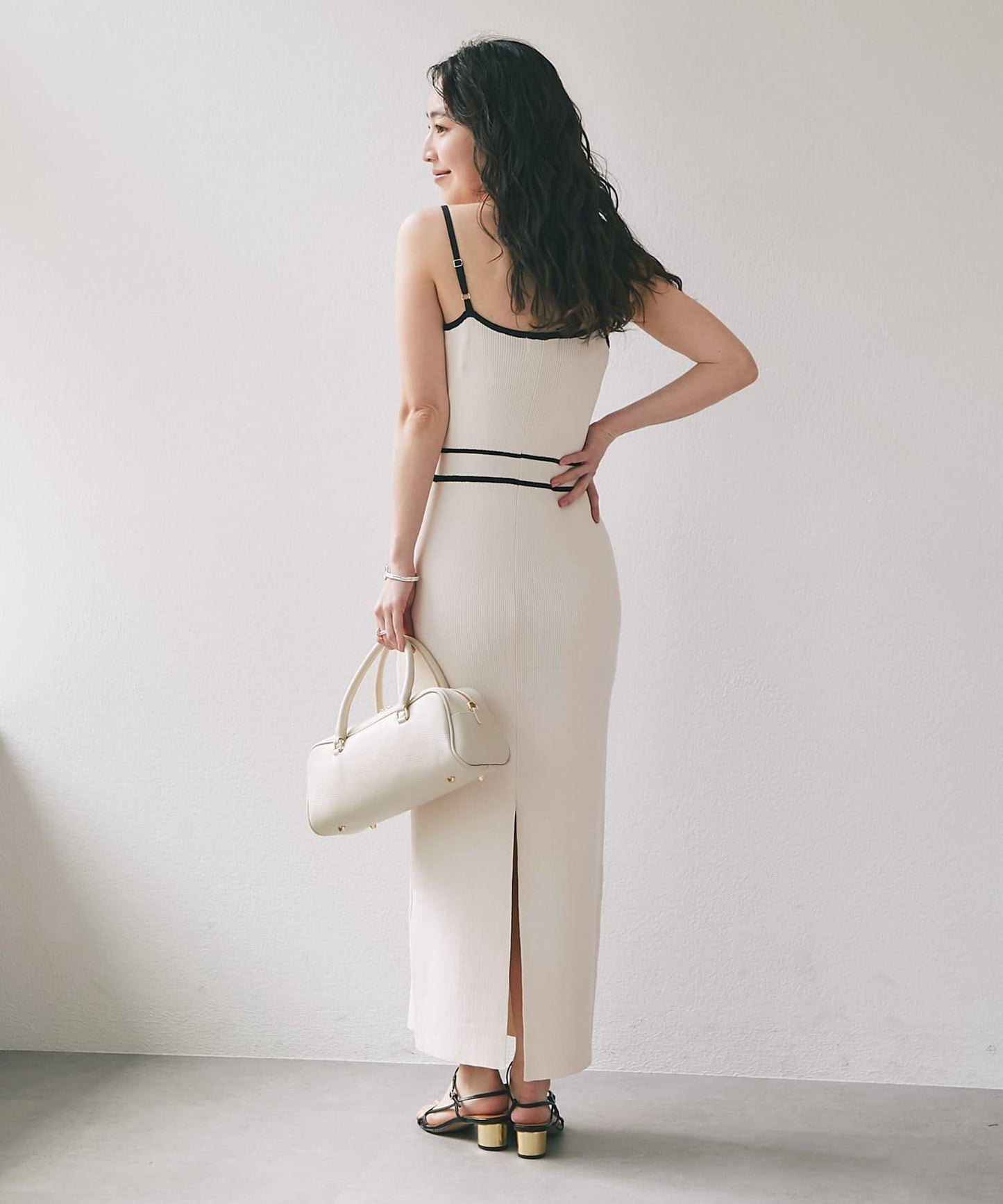 拼色 針織 套裝連衣裙