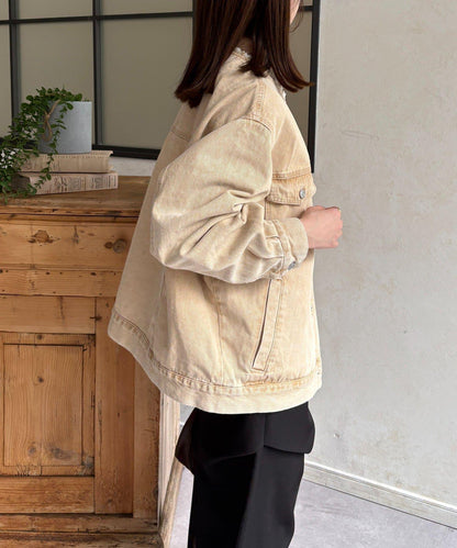無領流蘇牛仔夾克