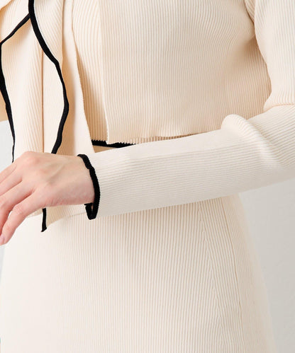 拼色 針織 套裝連衣裙