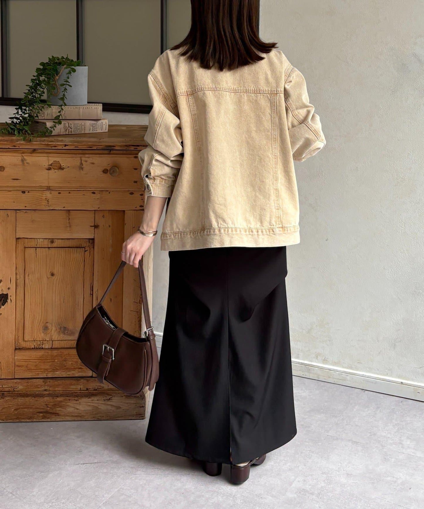 無領流蘇牛仔夾克