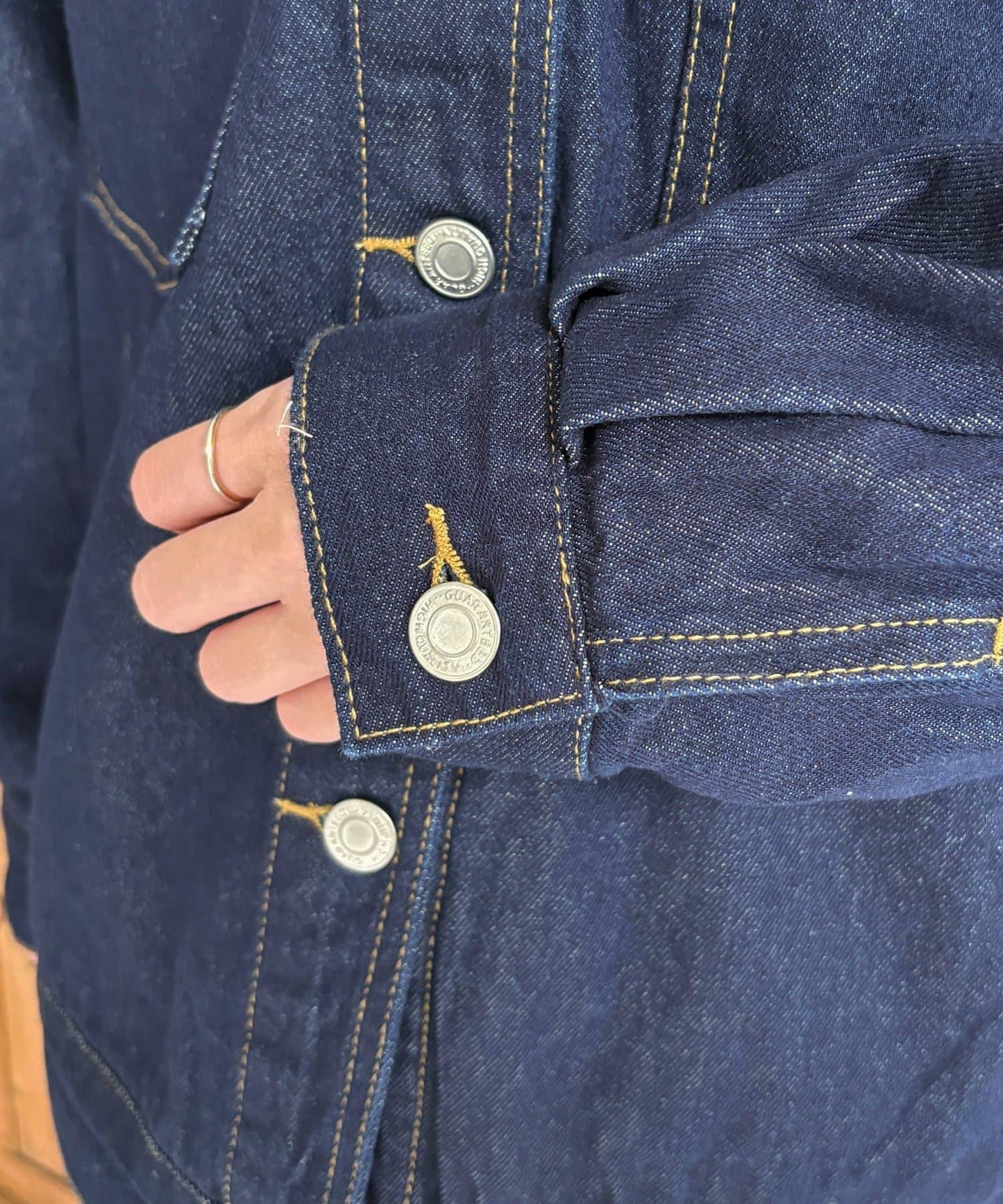 無領流蘇牛仔夾克