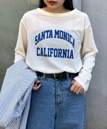 透肌梨地紋理 多款Logo 長袖T恤