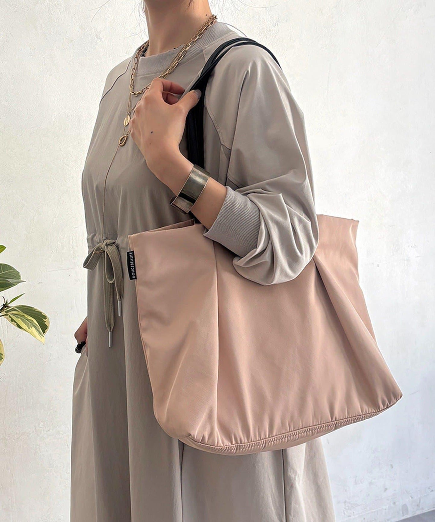 橫向長款 尼龍 托特包