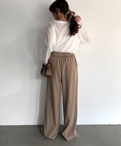 透肌梨地紋理 多款Logo 長袖T恤