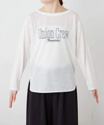 透肌梨地紋理 多款Logo 長袖T恤