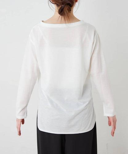 透肌梨地紋理 多款Logo 長袖T恤