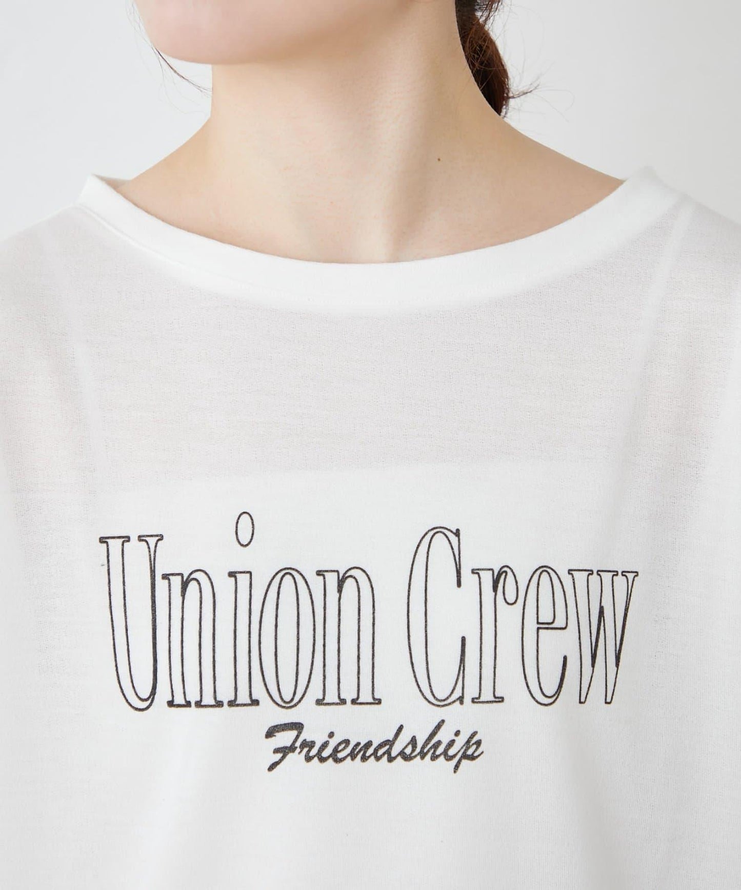 透肌梨地紋理 多款Logo 長袖T恤