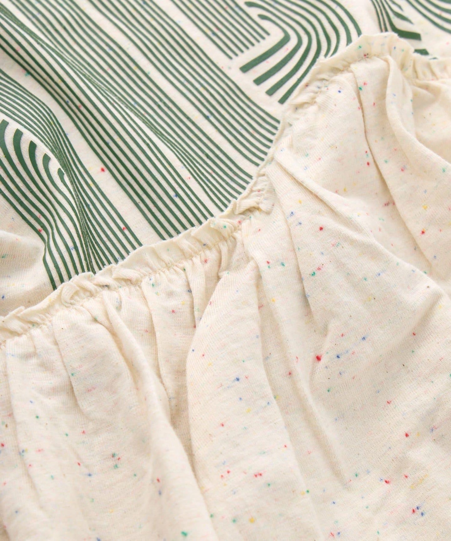 KIDS 厚印Logo 五分袖 罩衫連衣裙