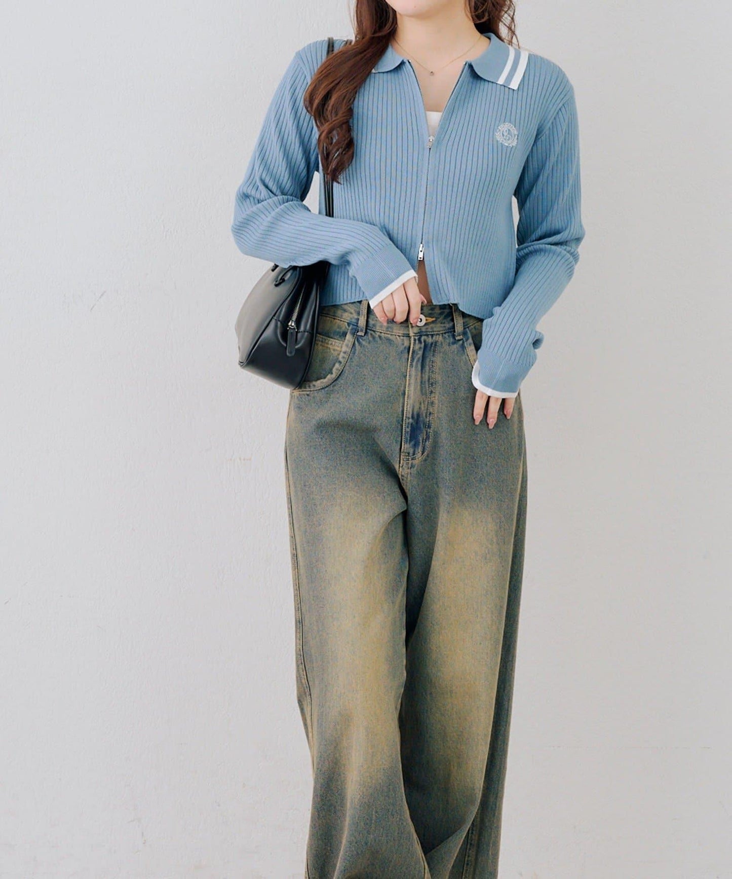 Another Branch 雙拉鍊 針織開衫