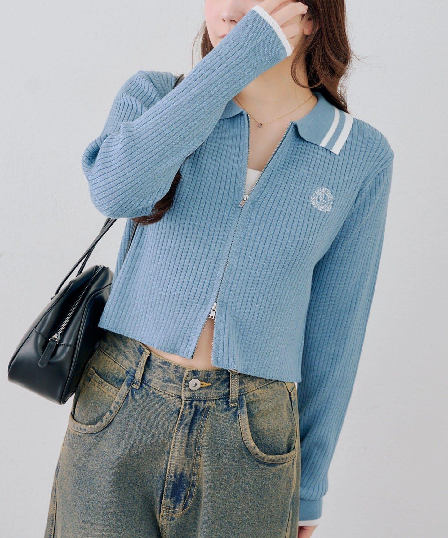 Another Branch 雙拉鍊 針織開衫