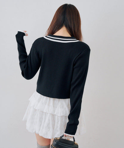 Another Branch 雙拉鍊 針織開衫