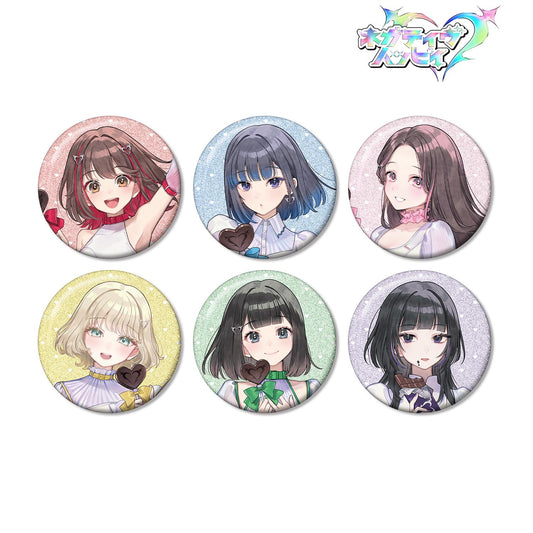 ネガティヴハッピィ（ネガティヴハッピィ） Valentine限定 撞色亮片徽章 盒裝套組 6包入