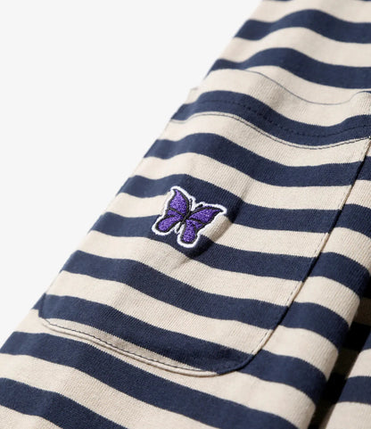 棉質條紋 Cotton Stripe Jersey L/S Crew Neck Tee T恤