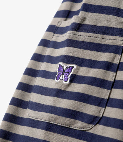 棉質條紋 Cotton Stripe Jersey L/S Crew Neck Tee T恤