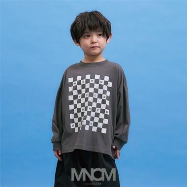 防汙速幹不易變形 雙面可穿 方格旗印花 T恤 MNCM款