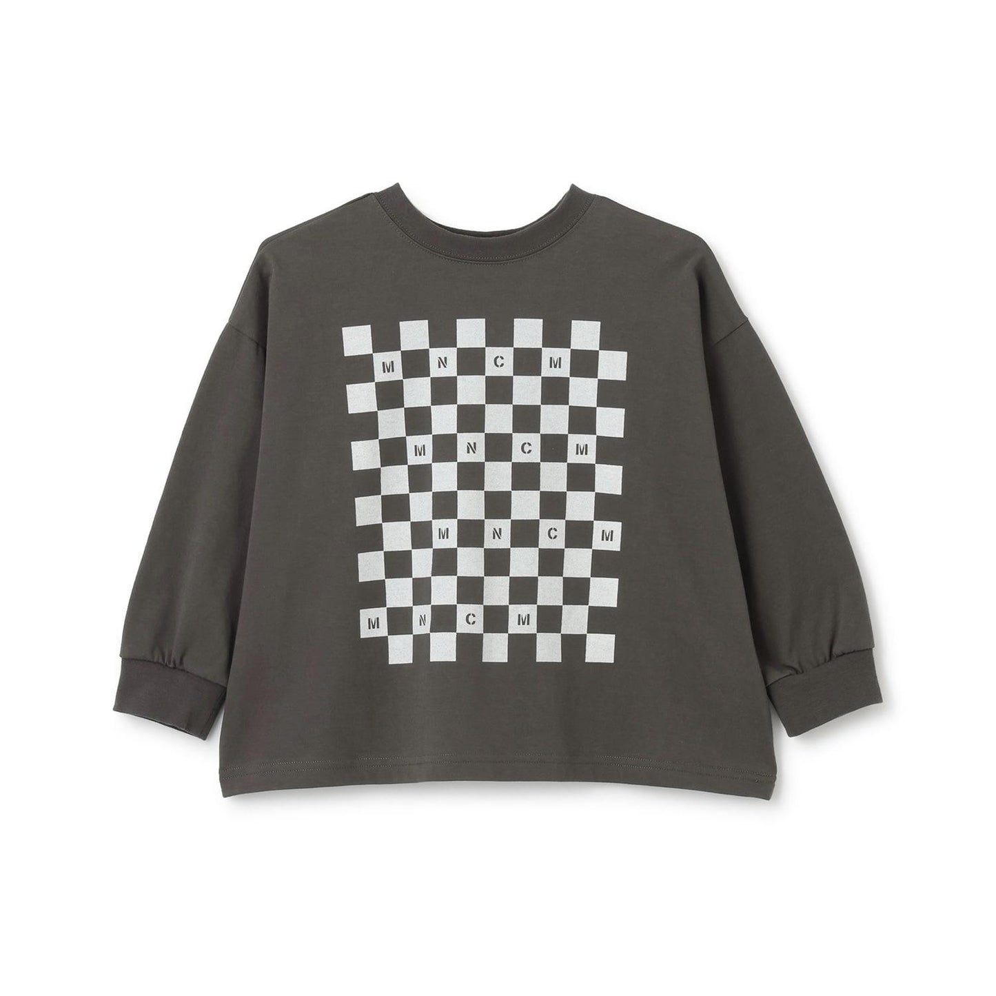 防汙速幹不易變形 雙面可穿 方格旗印花 T恤 MNCM款